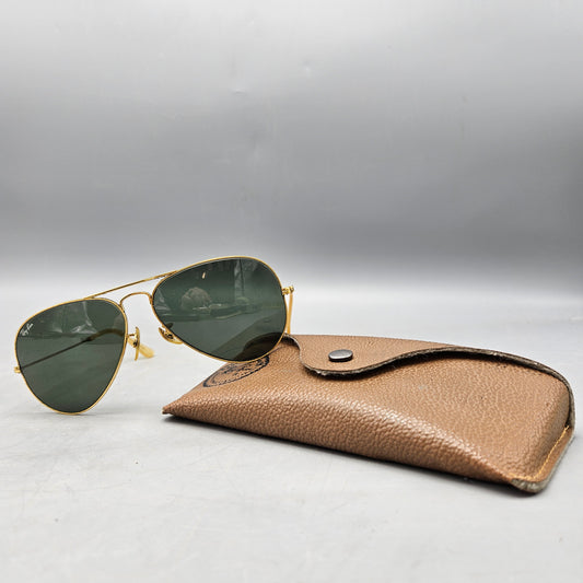 Vintage Ray Ban Aviator Glasses with Case