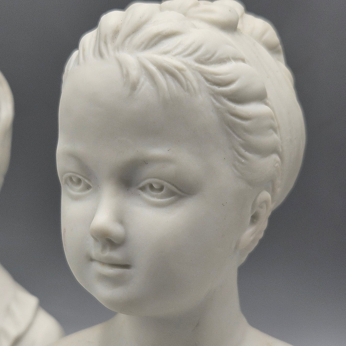 Vintage Lefton Bisque Porcelain Victorian Boy & Girl Pair Bust Statue ...