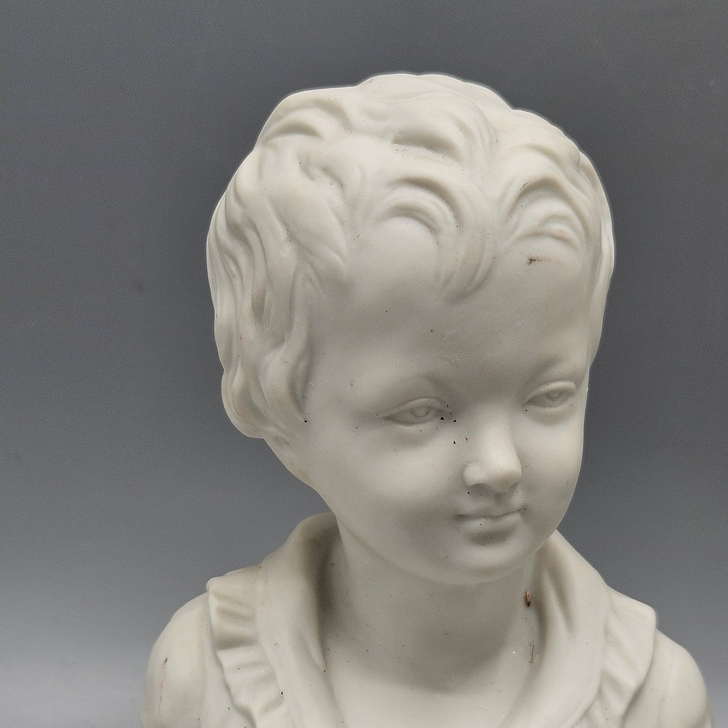 Vintage Lefton Bisque Porcelain Victorian Boy & Girl Pair Bust Statue ...