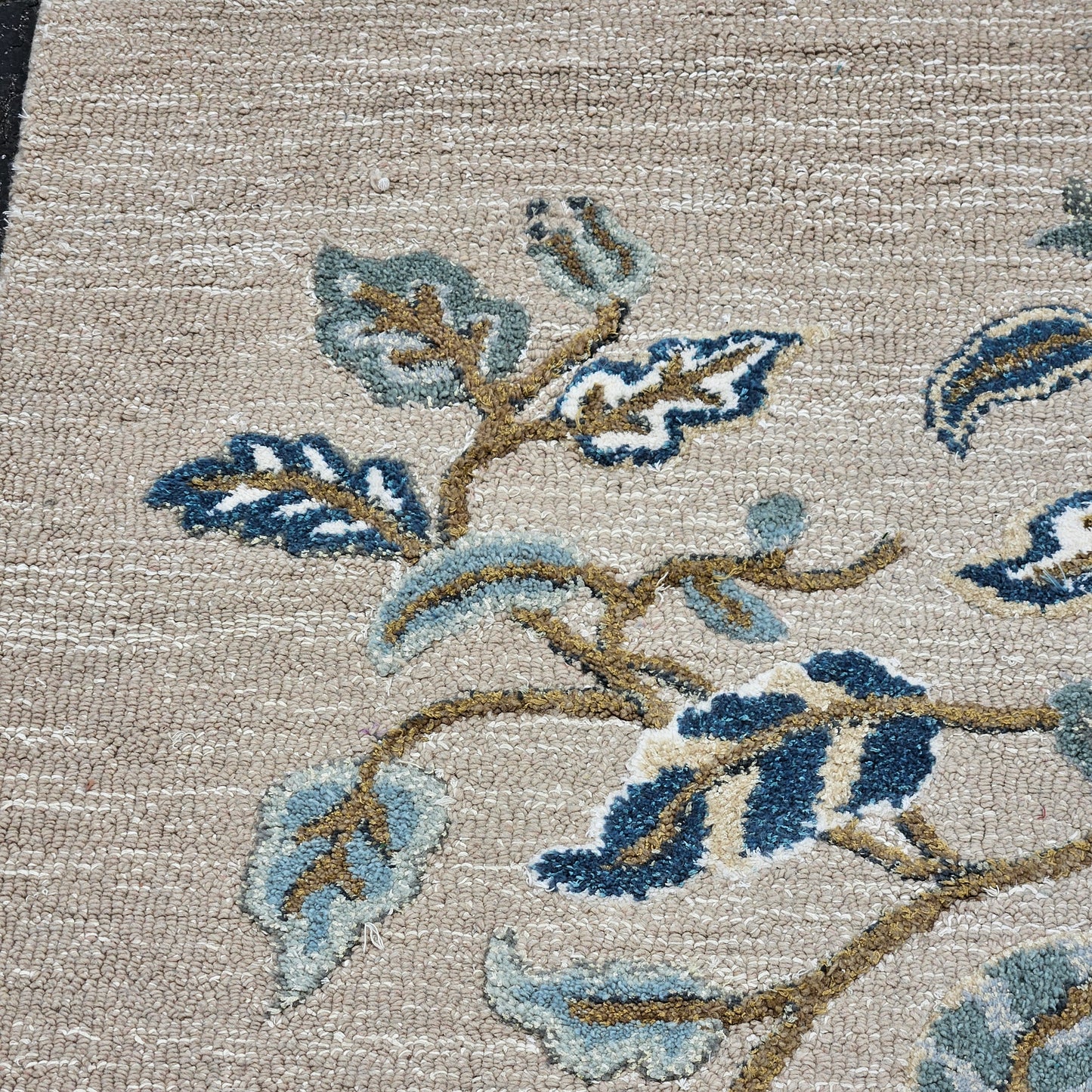 Martha Stewart by Safavieh Autumn Woods Wool/viscose Rug - 8' X 10' - Colonial Blue