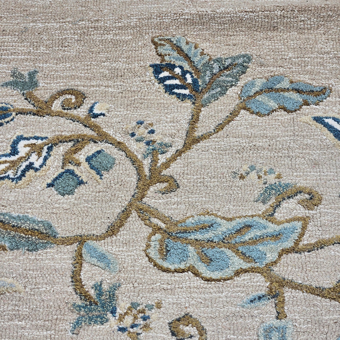 Martha Stewart by Safavieh Autumn Woods Wool/viscose Rug - 8' X 10' - Colonial Blue