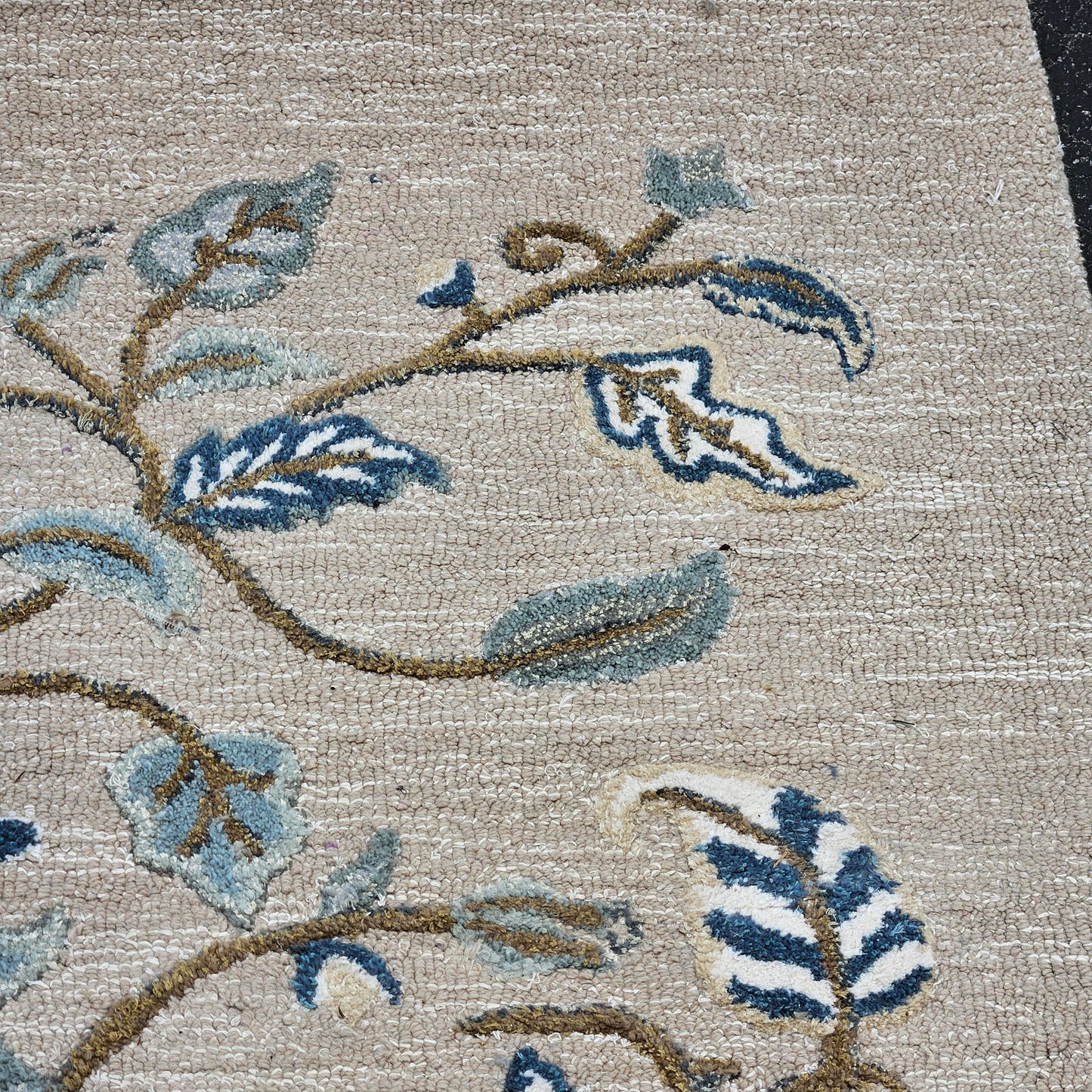 Martha Stewart by Safavieh Autumn Woods Wool/viscose Rug - 8' X 10' - Colonial Blue