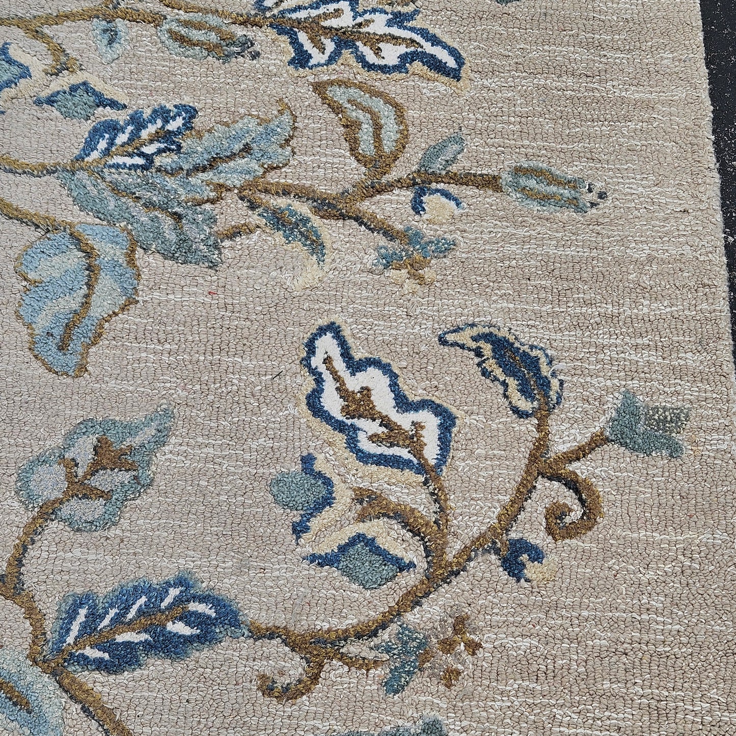 Martha Stewart by Safavieh Autumn Woods Wool/viscose Rug - 8' X 10' - Colonial Blue