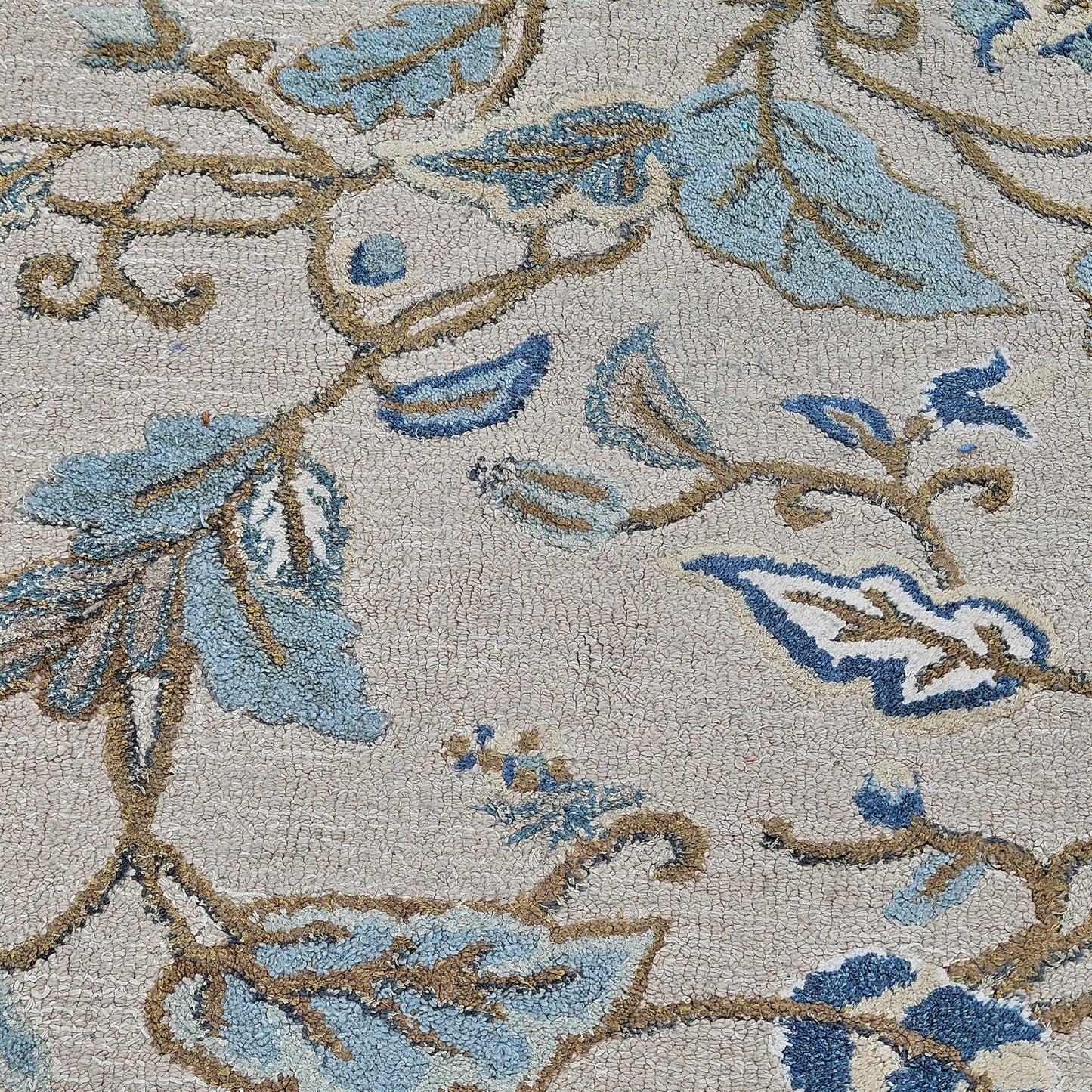 Martha Stewart by Safavieh Autumn Woods Wool/viscose Rug - 8' X 10' - Colonial Blue