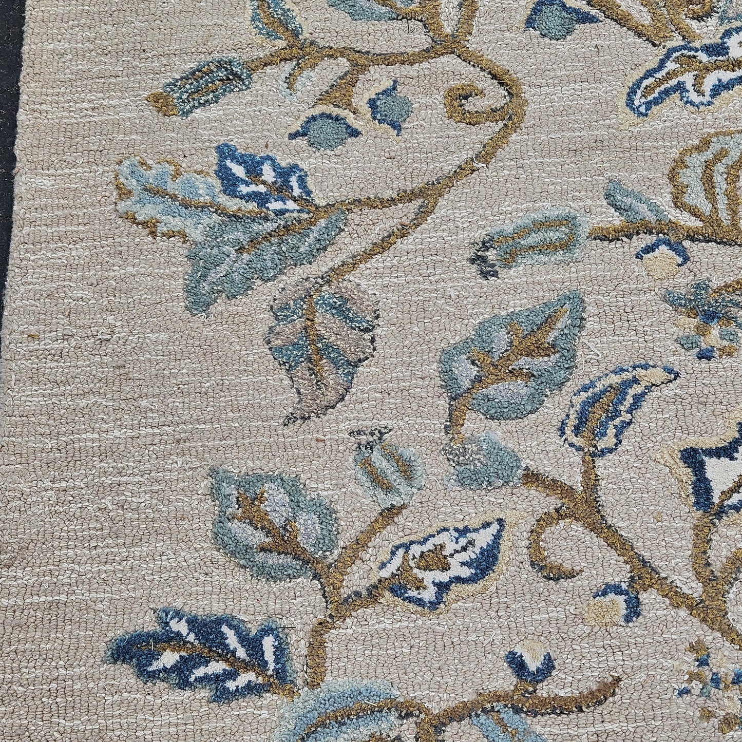 Martha Stewart by Safavieh Autumn Woods Wool/viscose Rug - 8' X 10' - Colonial Blue