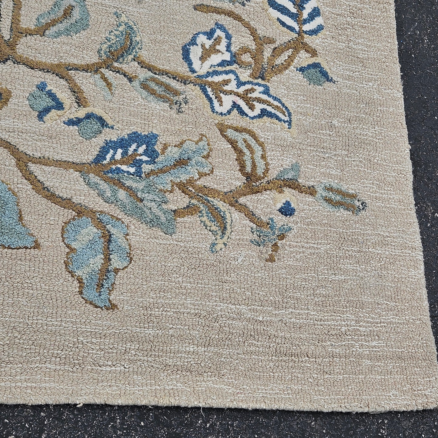 Martha Stewart by Safavieh Autumn Woods Wool/viscose Rug - 8' X 10' - Colonial Blue