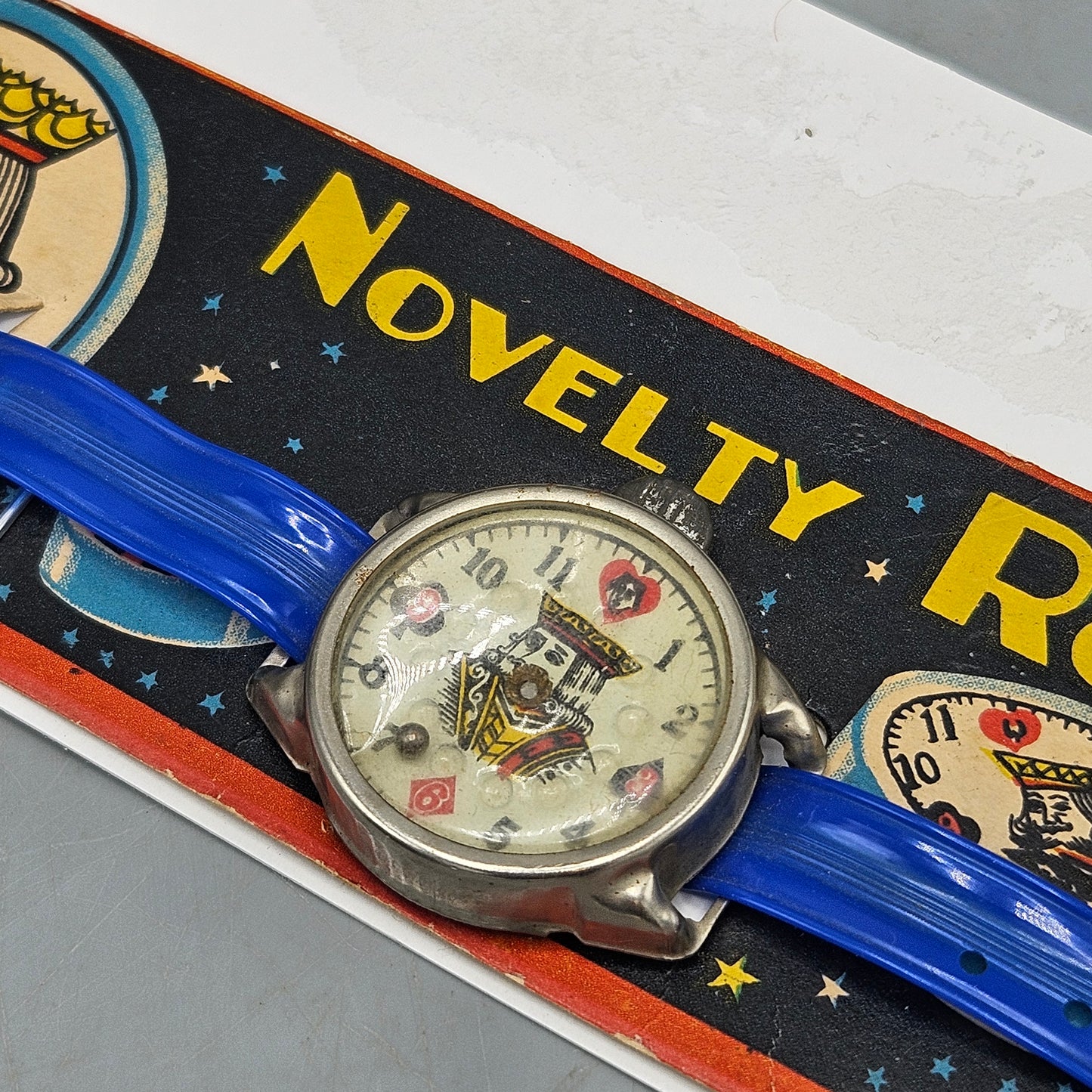 Vintage Novelty Roulette Watch Made in Japan on Card