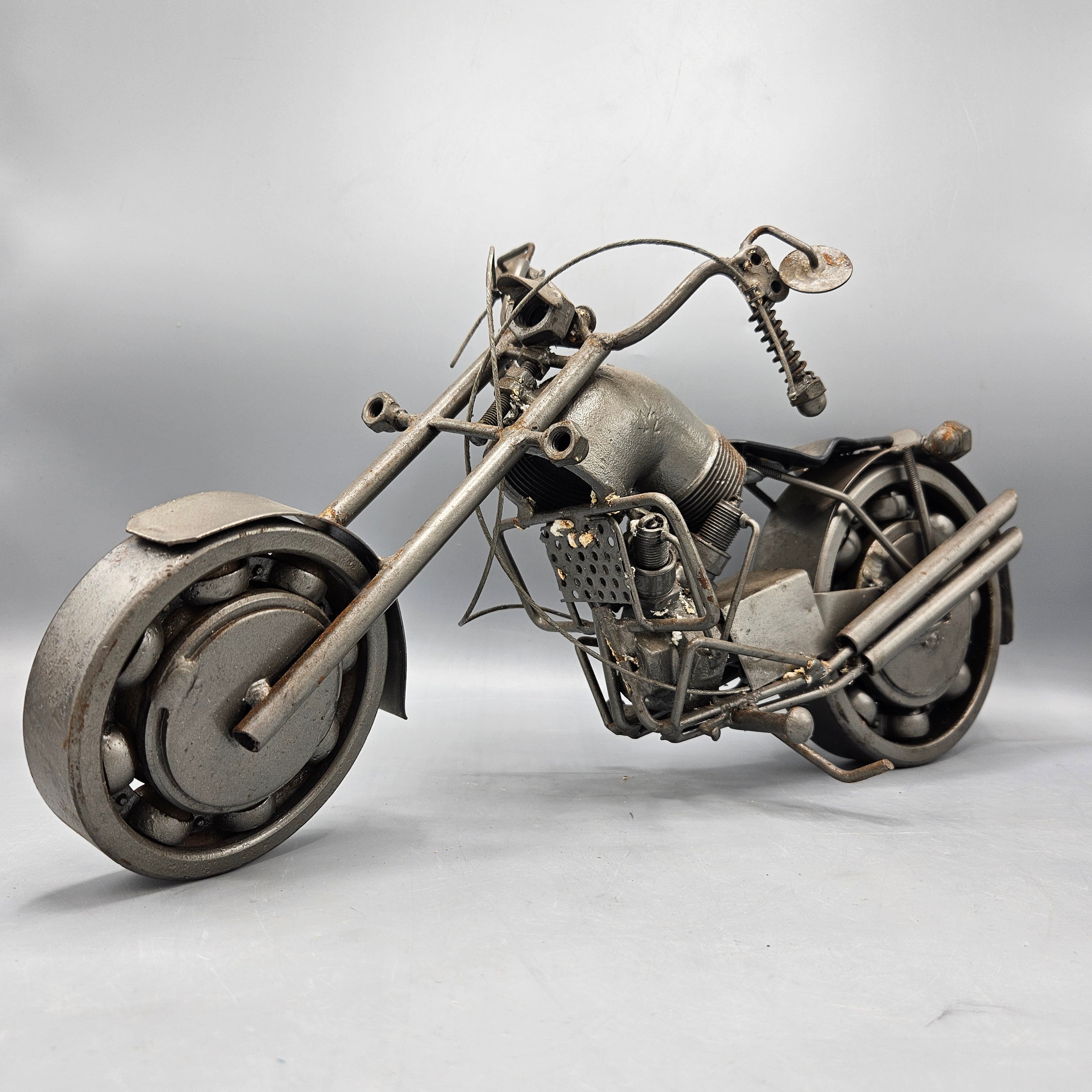 Wonderful Found Art Metal Motorcycle – ShopSBH