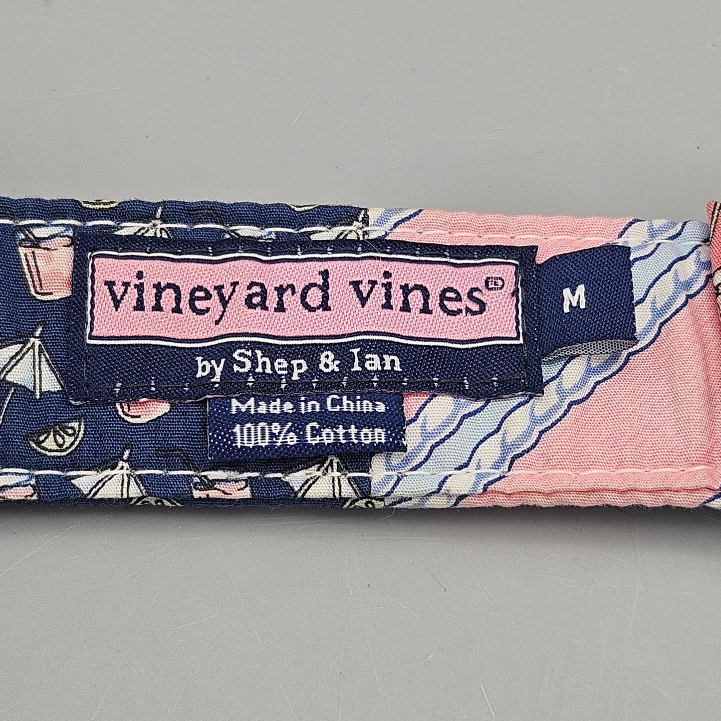 Vineyard Vines Patchwork Double D Cinch Belt Size Meduim