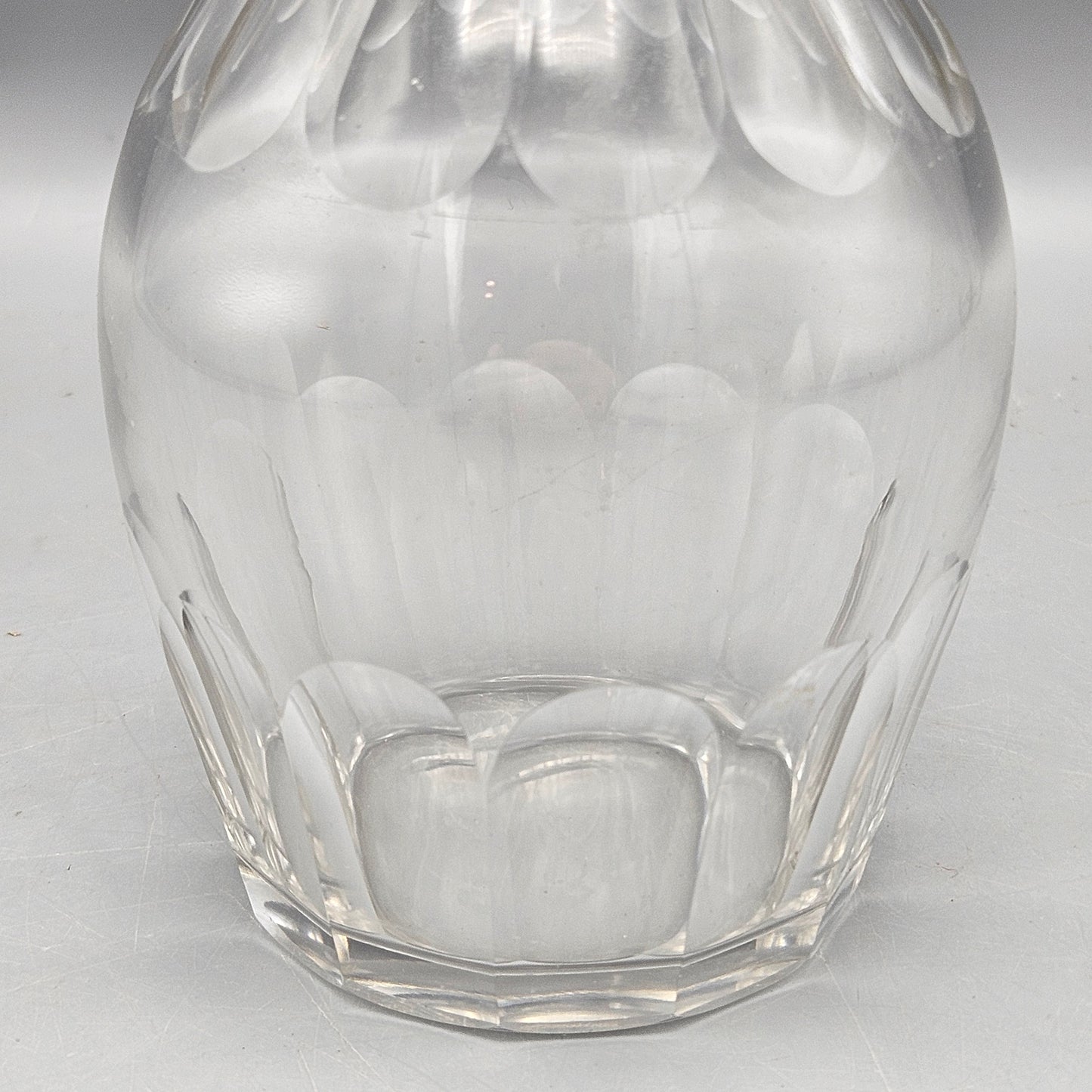 Vintage Crystal Decanter with Sterling Silver Ships Anchor Stopper