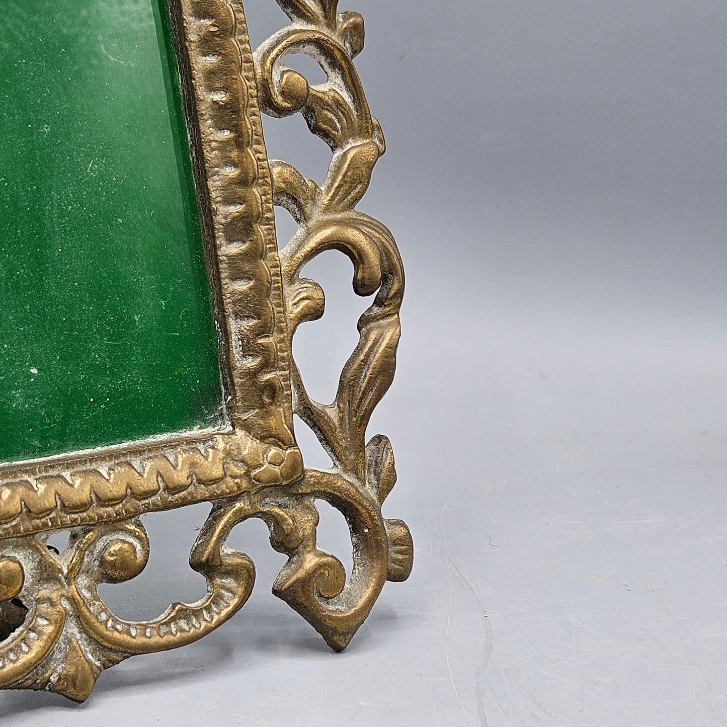 Vintage Ornate Brass Table Top Picture Frame