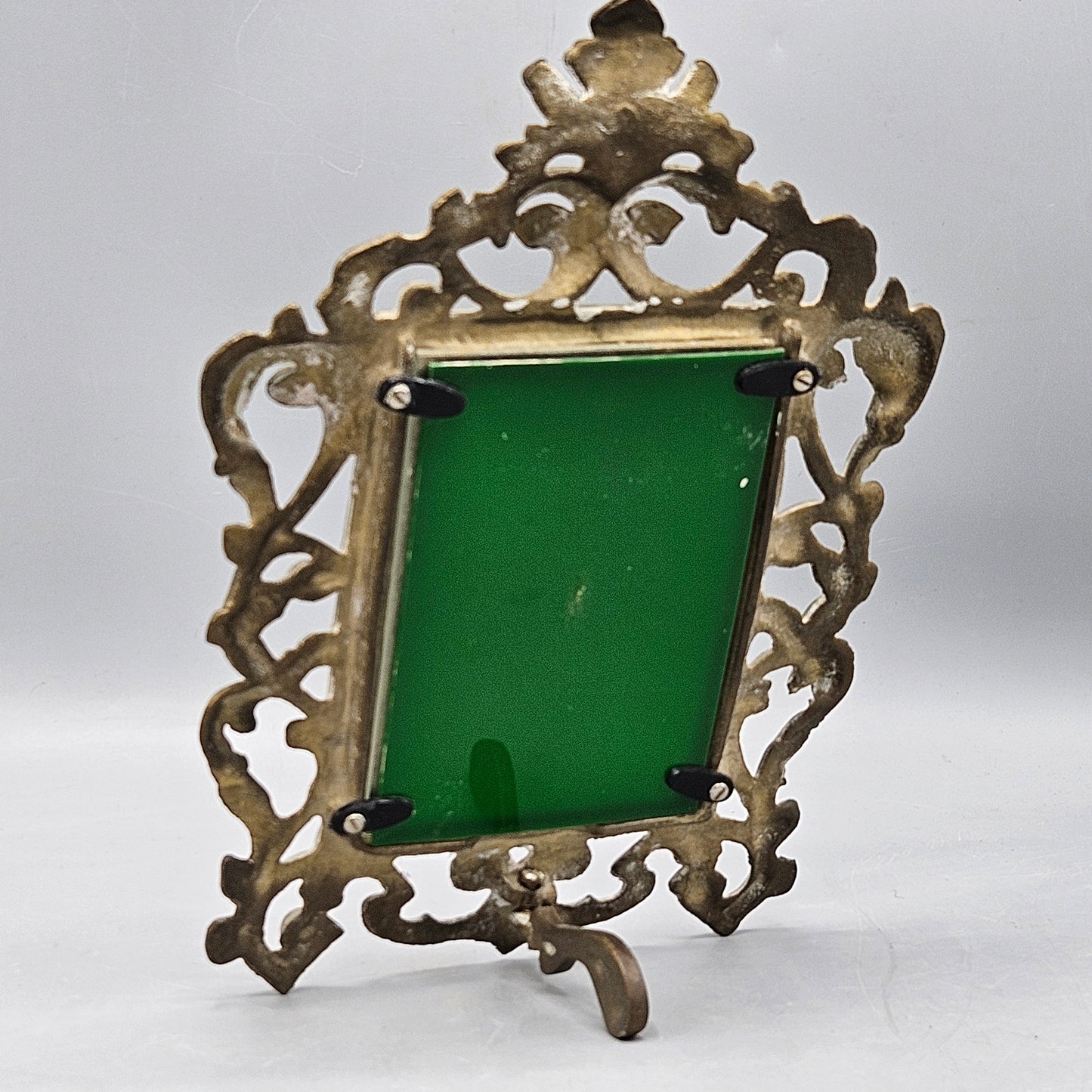 Vintage Ornate Brass Table Top Picture Frame