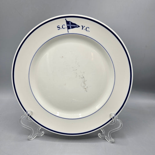 Vintage Surf City Yacht Club Walker China Dinner Plate