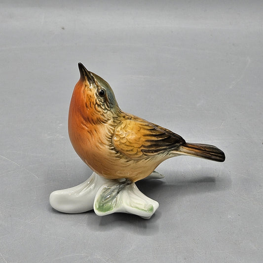 Signed Vintage Porcelain Bird Figure