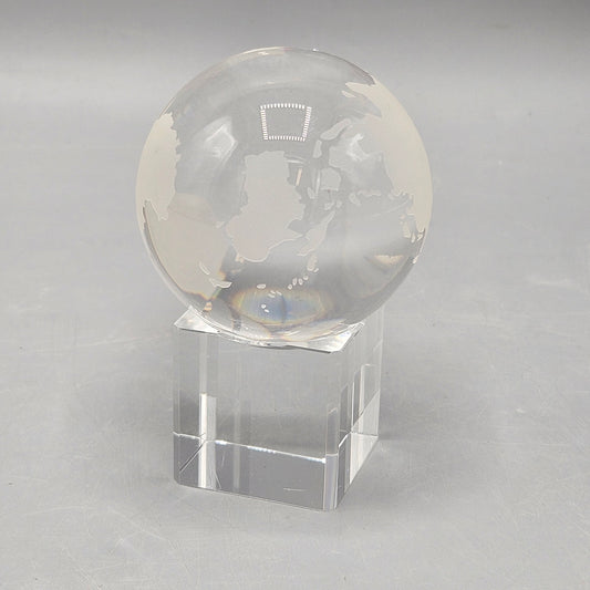 Spinning Glass Globe with Base