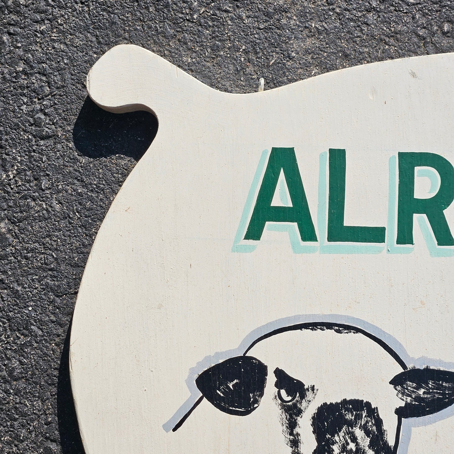 Hand Painted Sign "Alry's Sheep" Alyson L. Poole