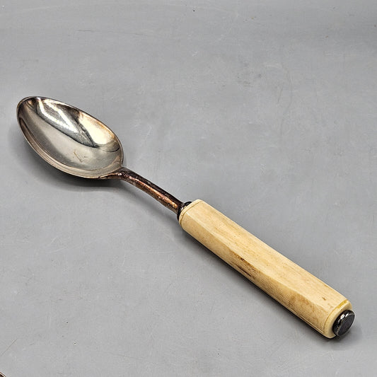 Vintage Serving Spoon with Bone Handle