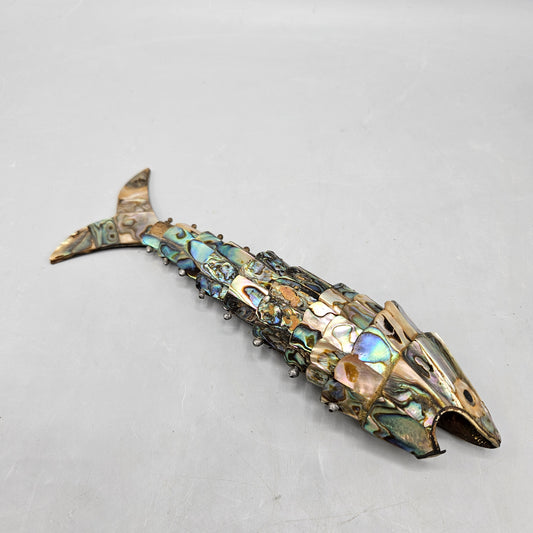 Mexican Abalone Shell Reticulated Fish Bottle Opener