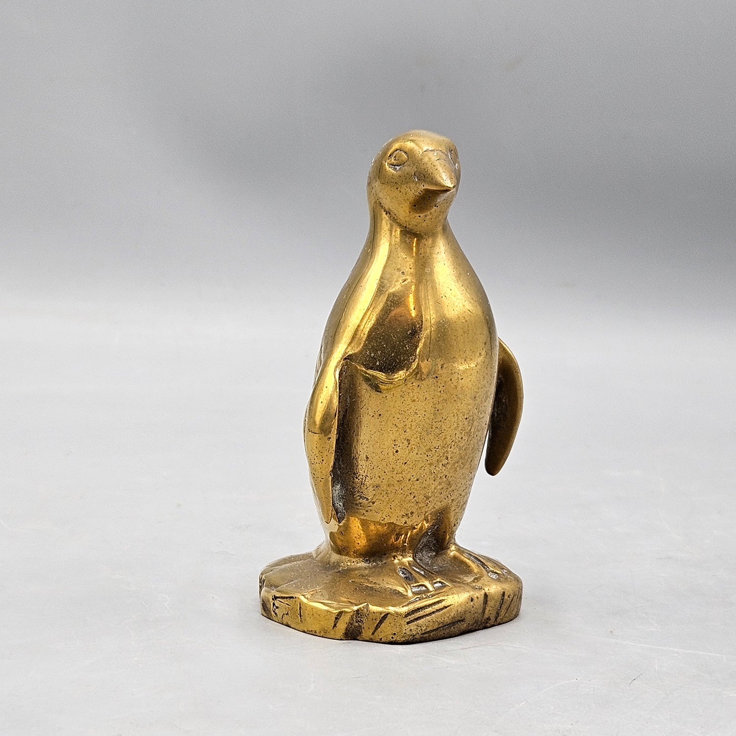 Vintage Brass Penguin Statue Paperweight