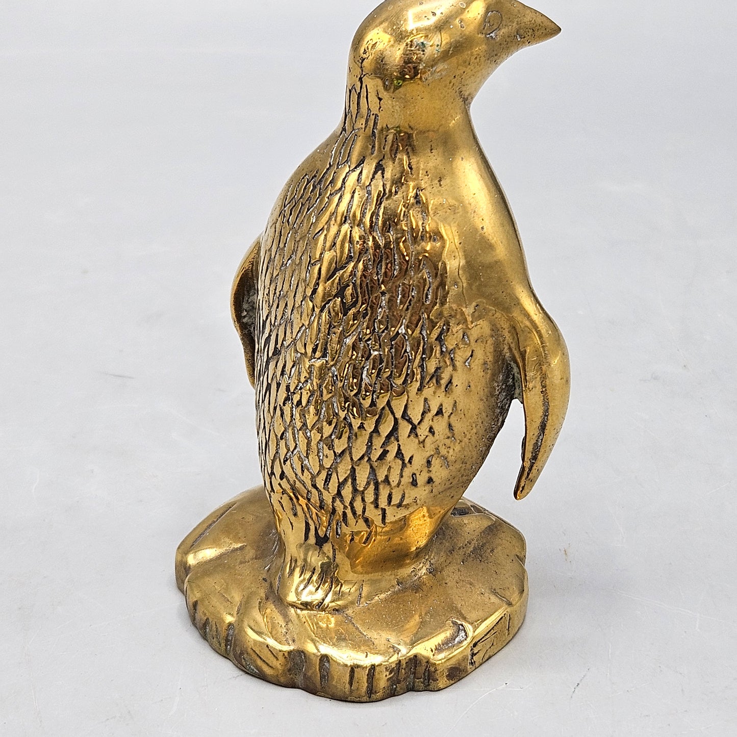 Vintage Brass Penguin Statue Paperweight