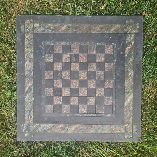 Antique Slate Chess Board