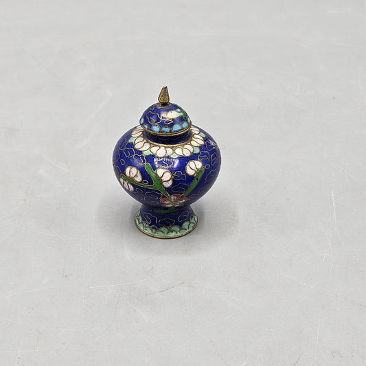 Chinese Cloisonné Enamel Miniature Ginger Jar