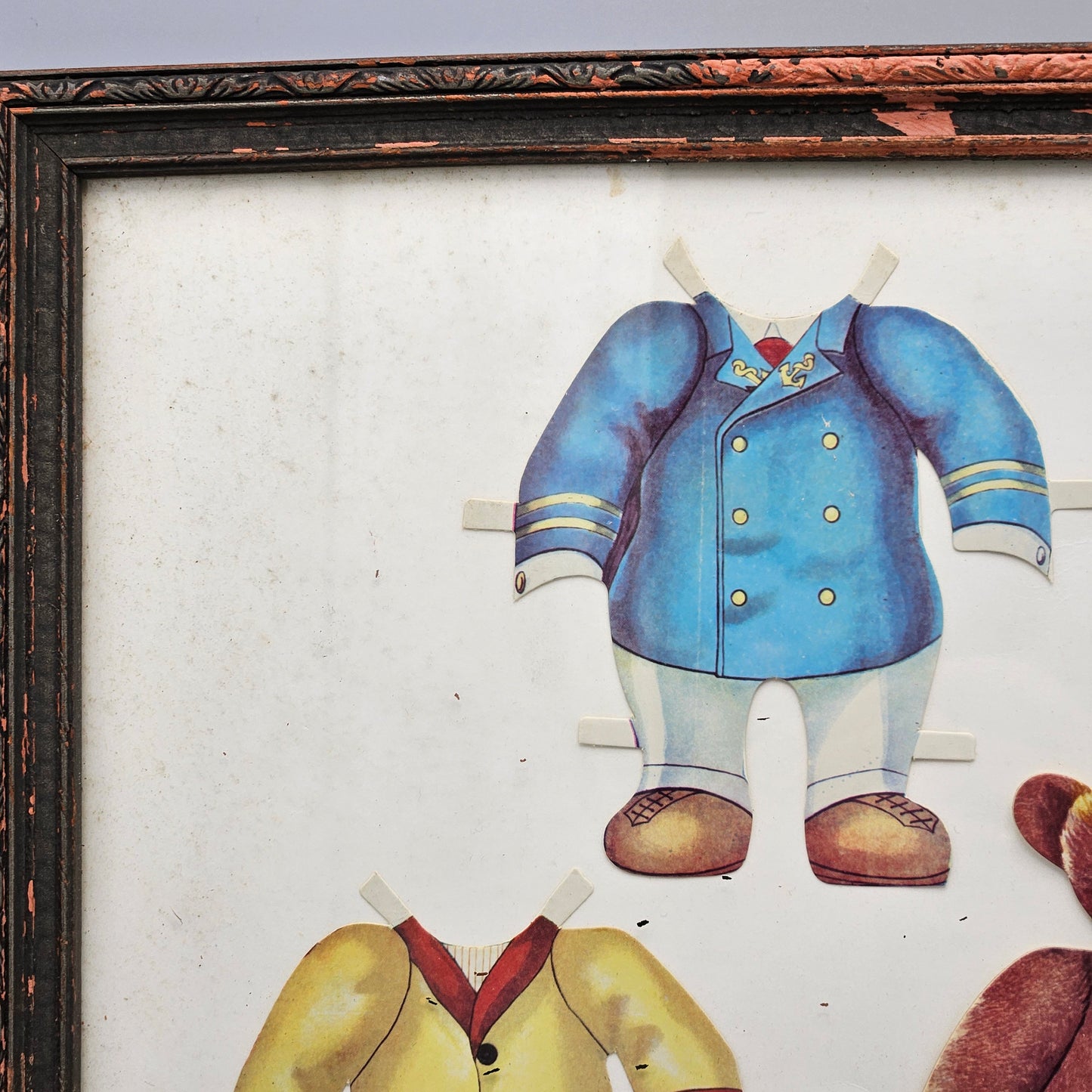 Framed Teddy Bear Paper Doll