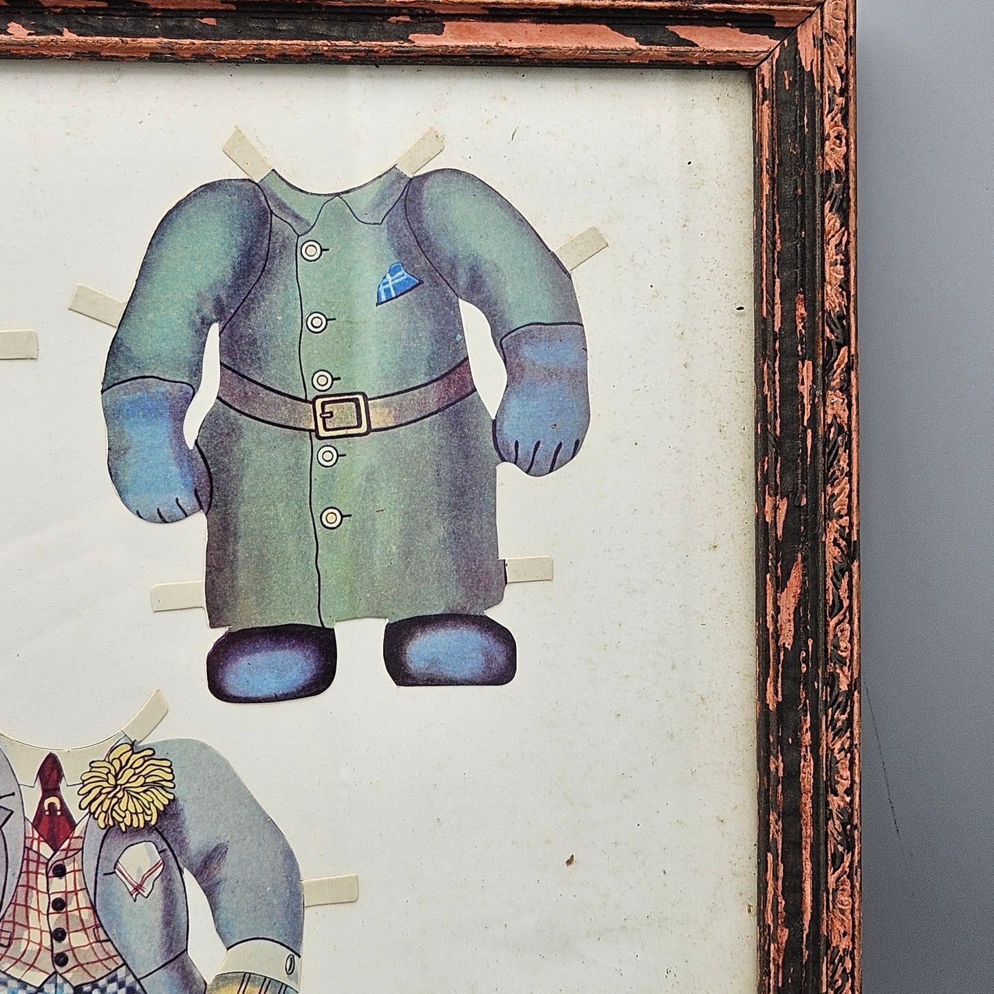 Framed Teddy Bear Paper Doll