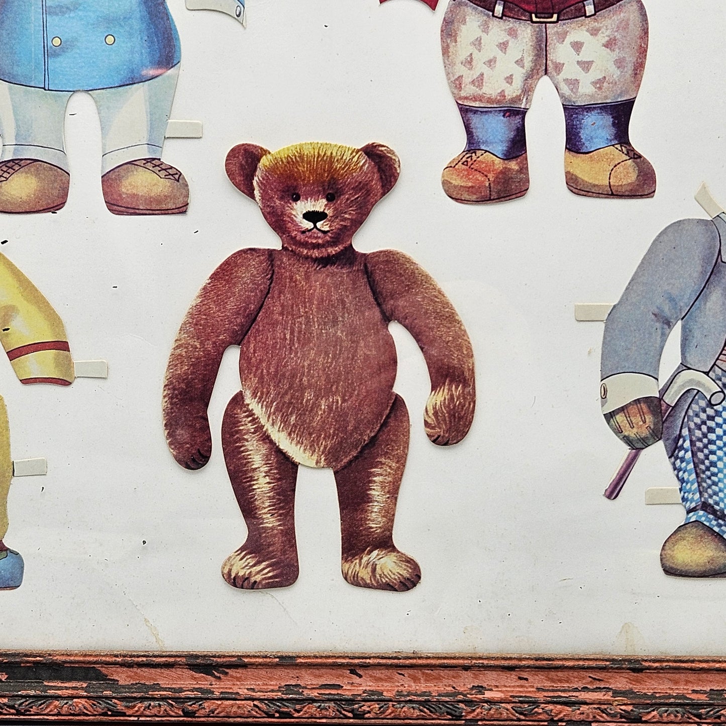 Framed Teddy Bear Paper Doll