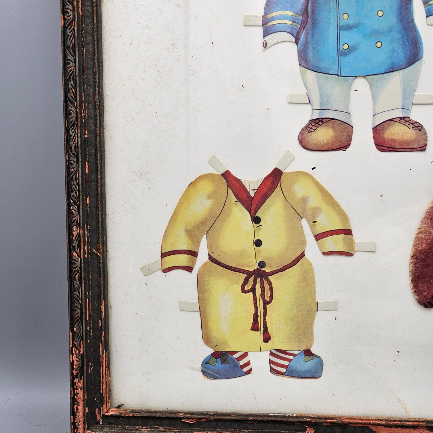 Framed Teddy Bear Paper Doll