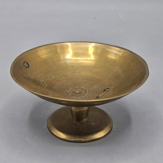 Vintage Indian Brass Compote