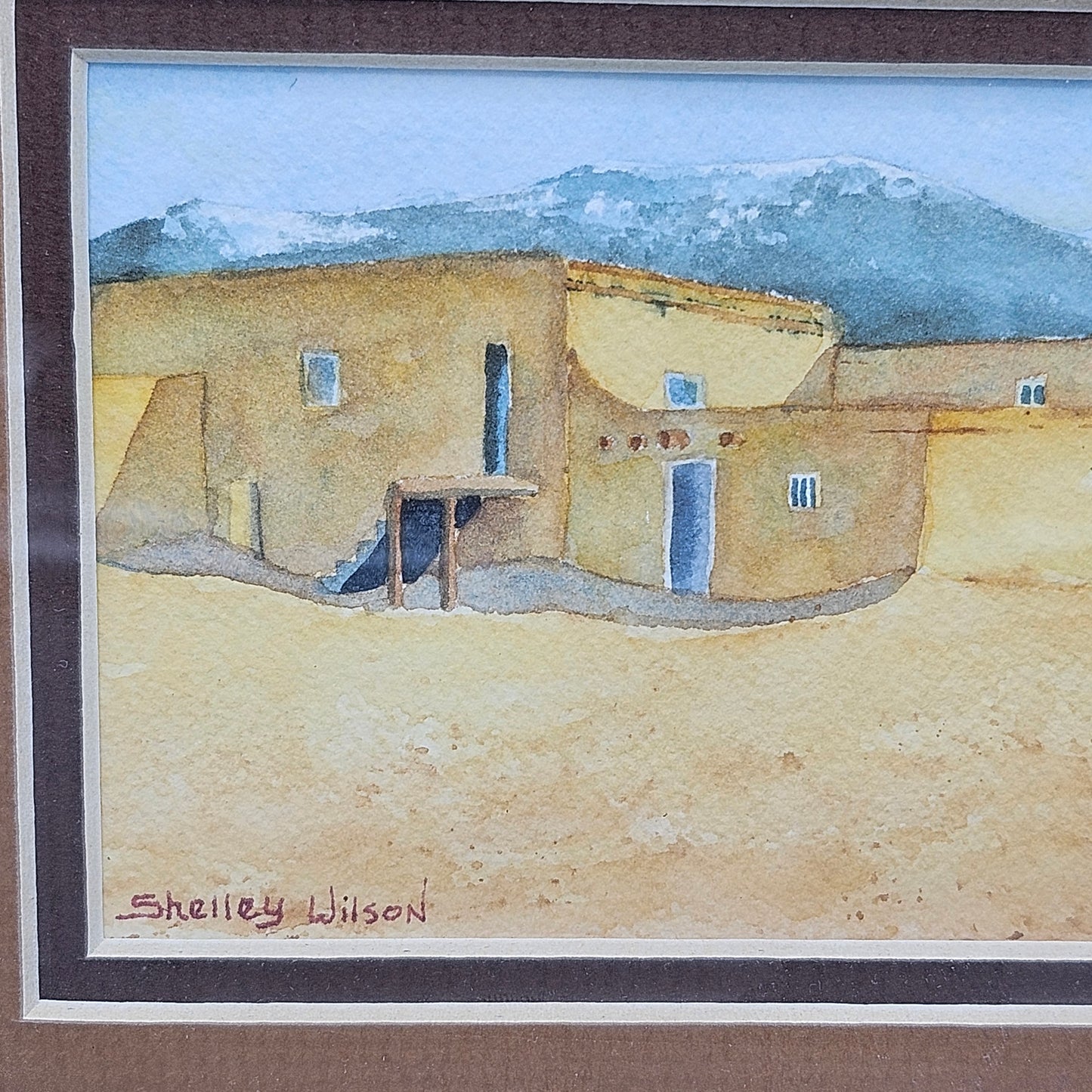 Shelley Wilson Pueblo Watercolor Painting