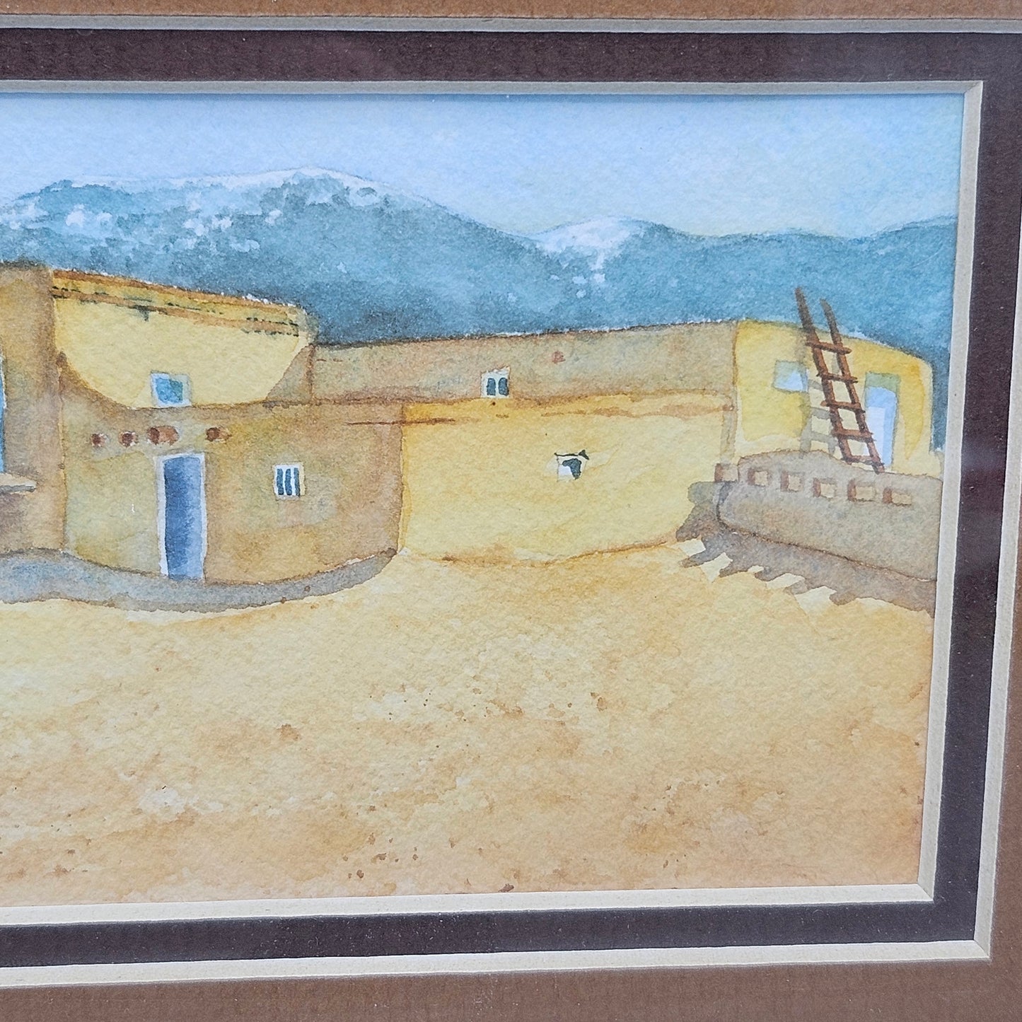 Shelley Wilson Pueblo Watercolor Painting