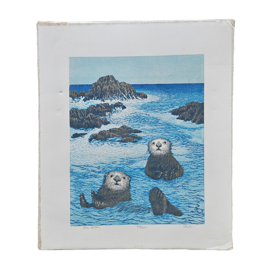 Jim Pesl "Sea Otters" Signed Limited Edition Print 1983
