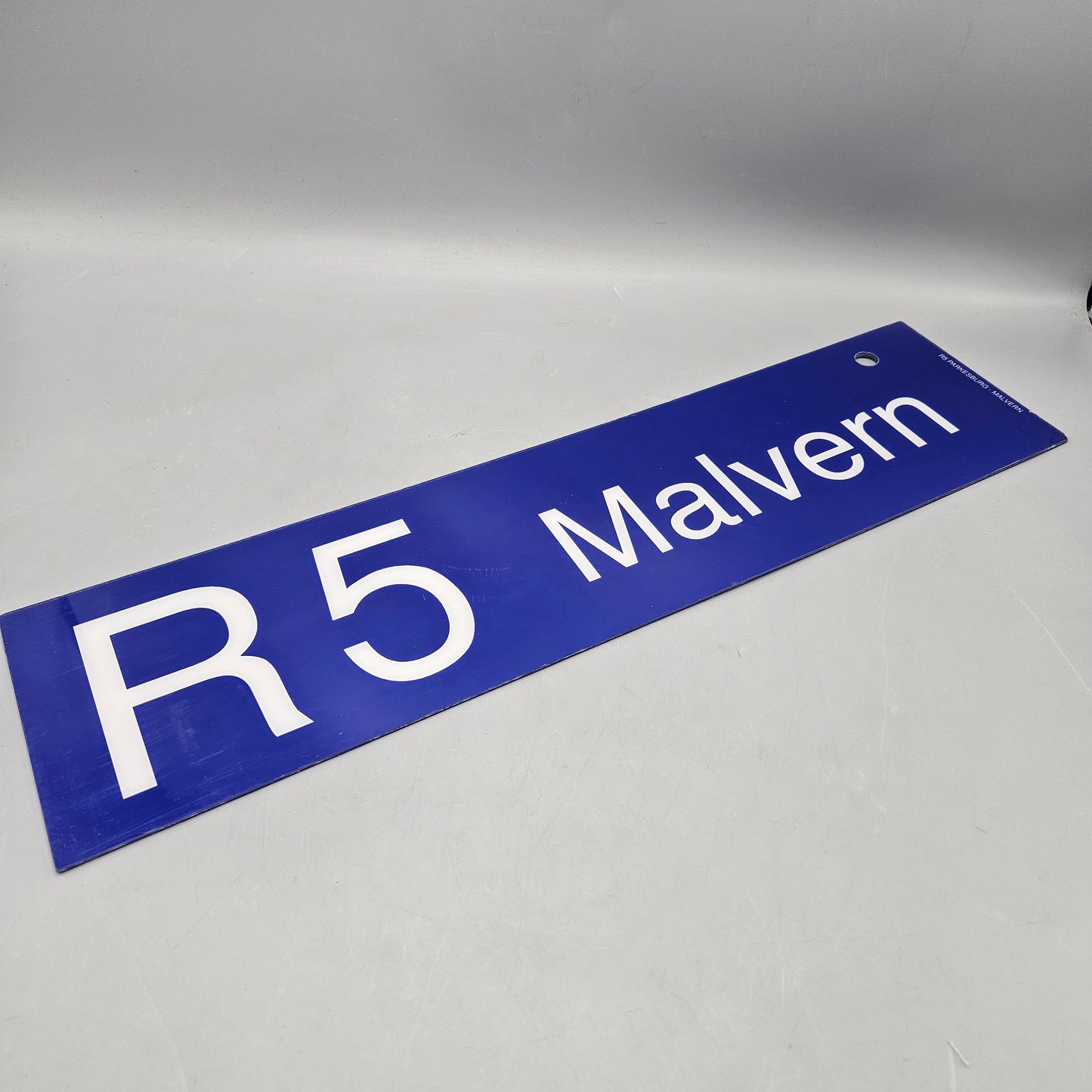 Vintage SEPTA R5 Regional Rail Malvern/Thorndale Sign