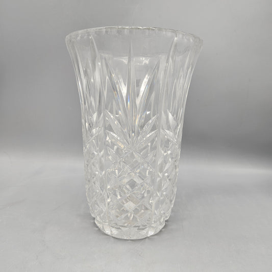 Waterford Style Cut Crystal Vase