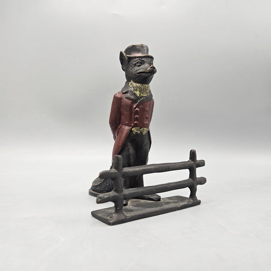 Global Views Cast Iron Huntsman Fox Figure