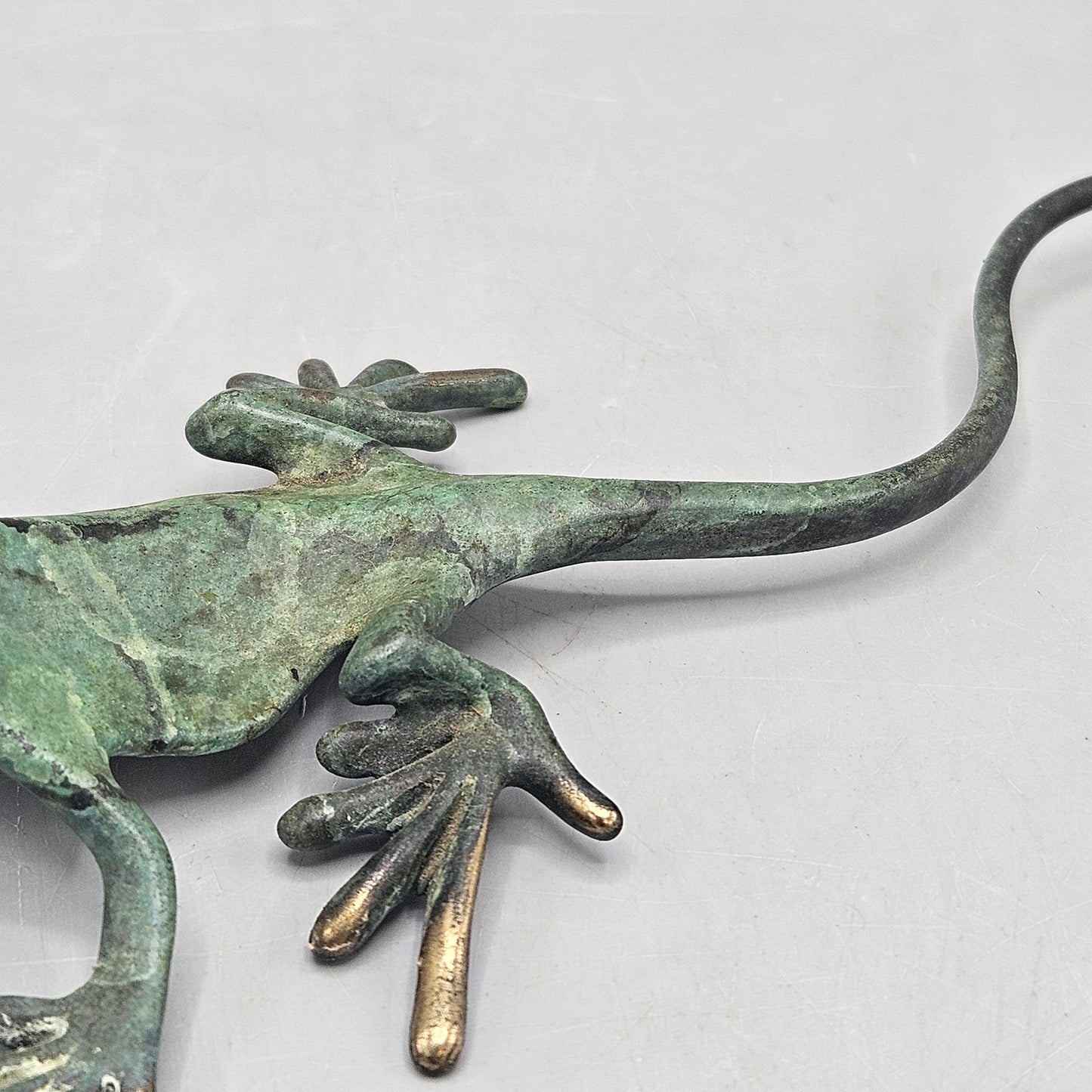 Michael Storey Patinated Bronze Lizard