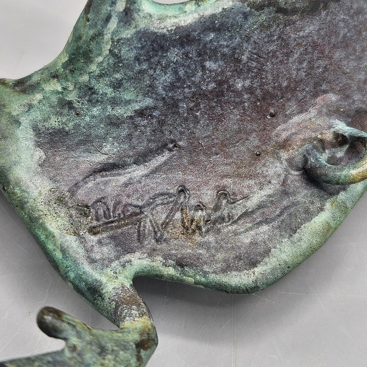 Michael Storey Patinated Bronze Lizard