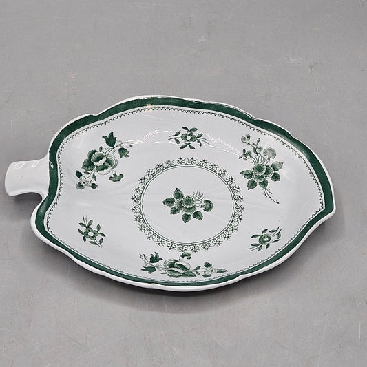 Copeland Spode Gloucester (Green) Leaf-Form Tray