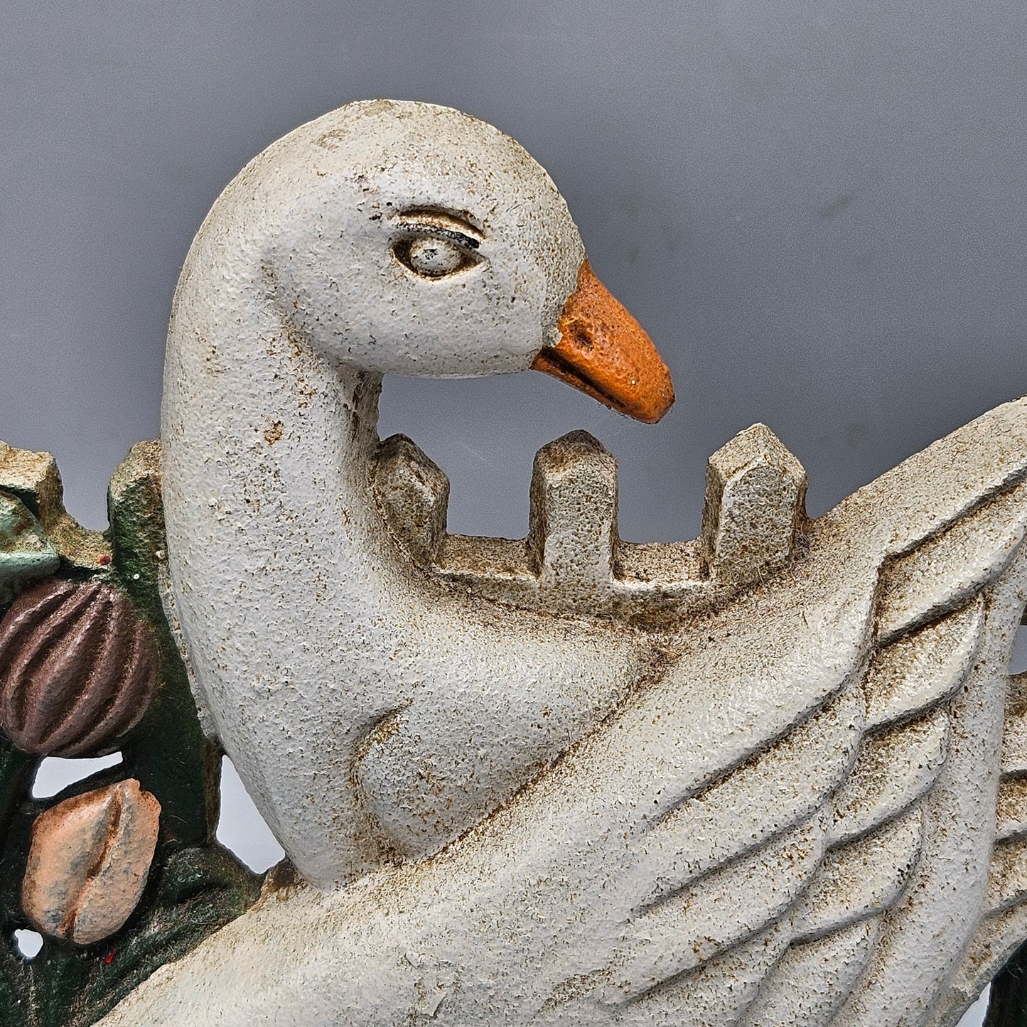 Cast Iron Geese and Goslings Doorstop