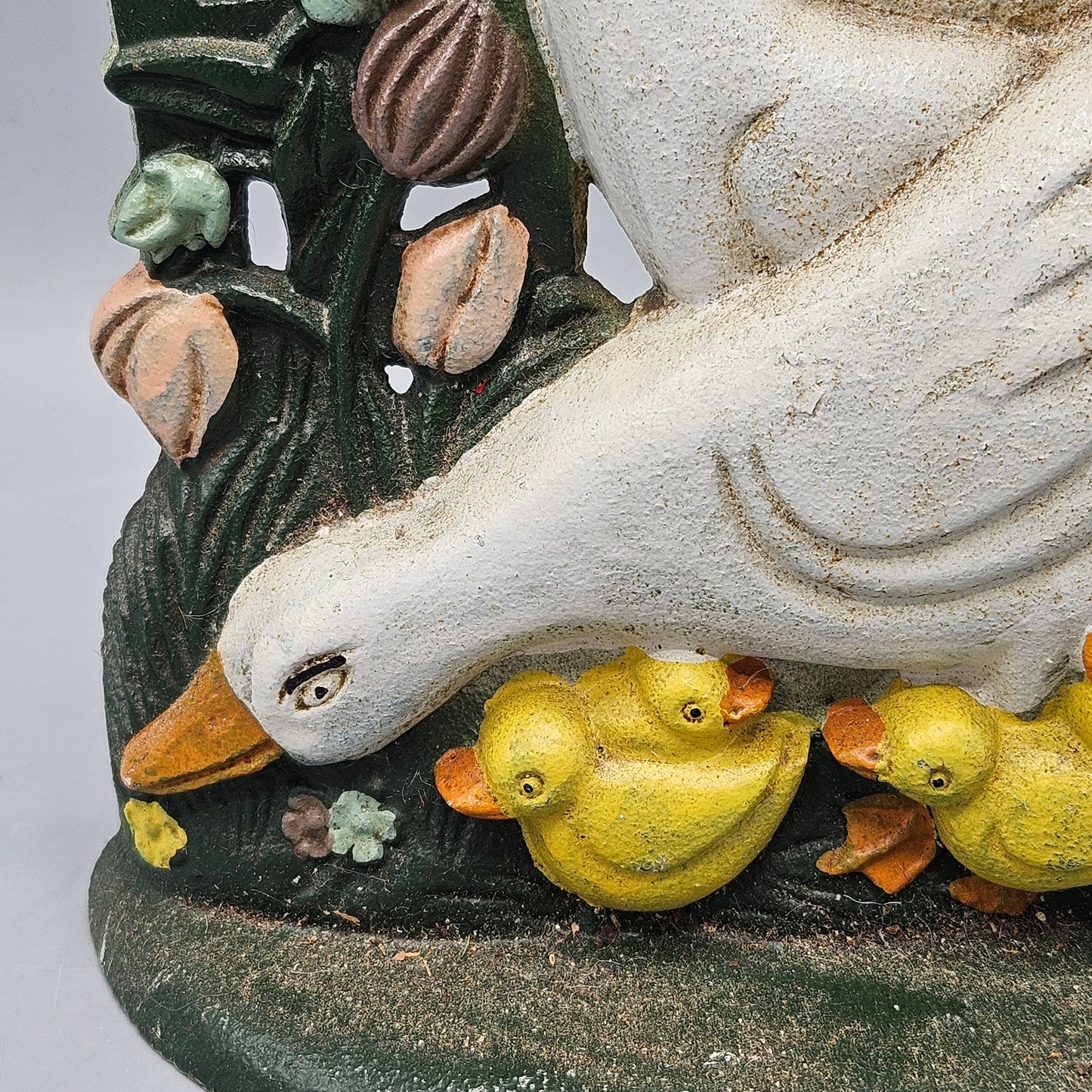 Cast Iron Geese and Goslings Doorstop