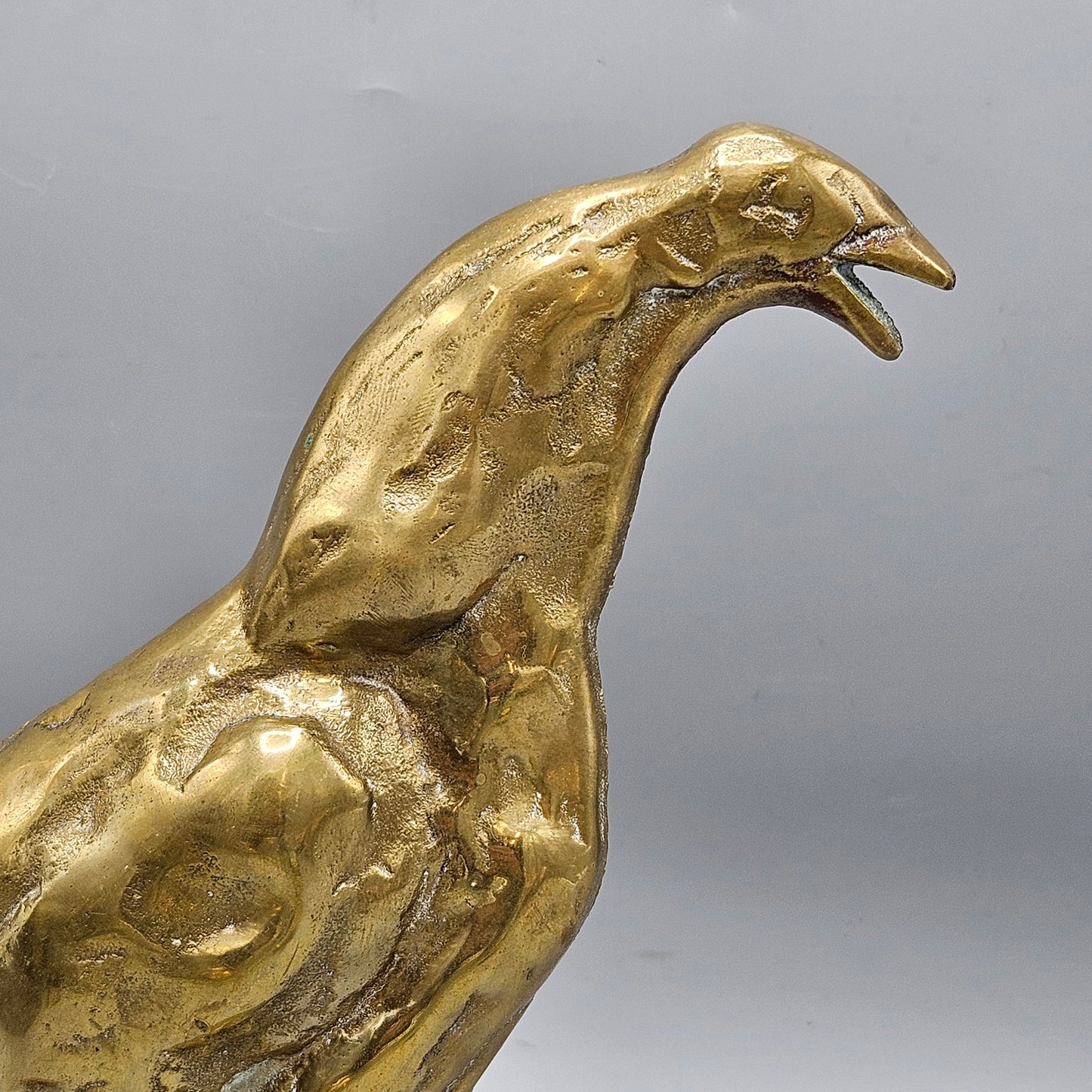 Cast Brass Rooster Doorstop