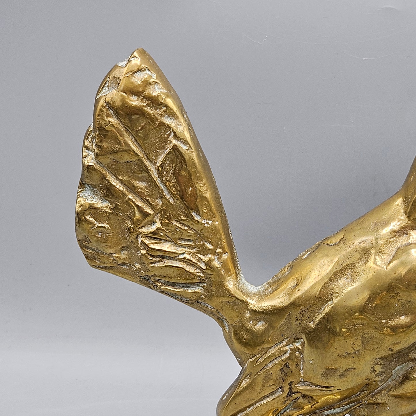 Cast Brass Rooster Doorstop