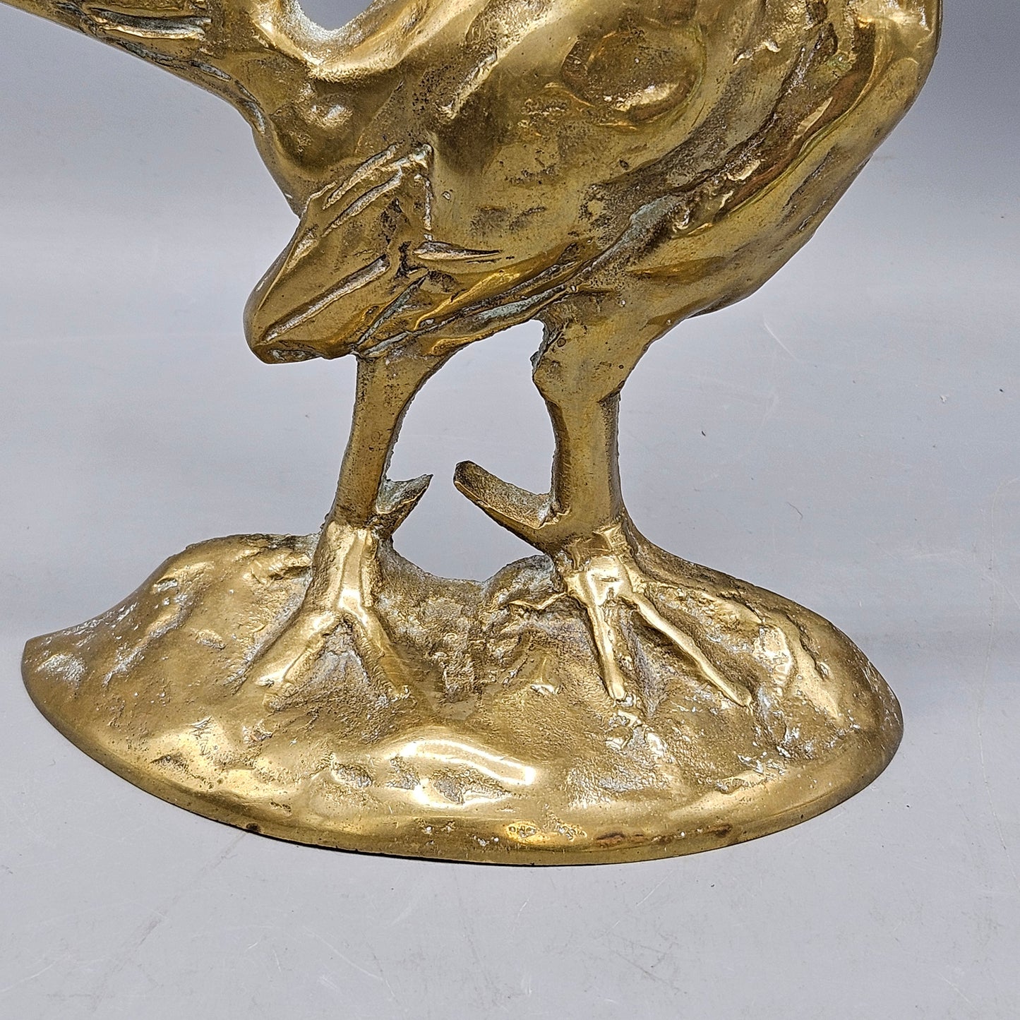 Cast Brass Rooster Doorstop