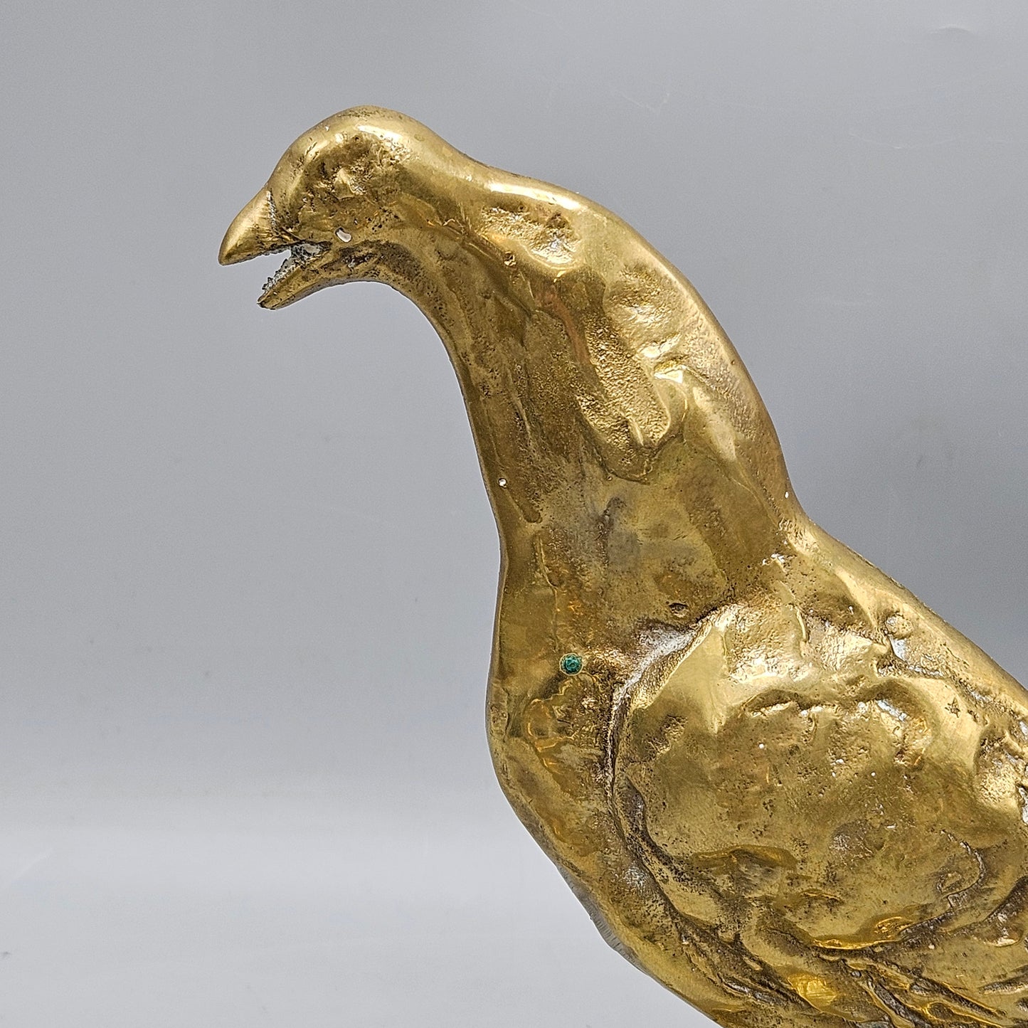 Cast Brass Rooster Doorstop