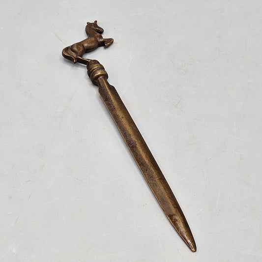 Vintage Brass Unicorn Letter Opener