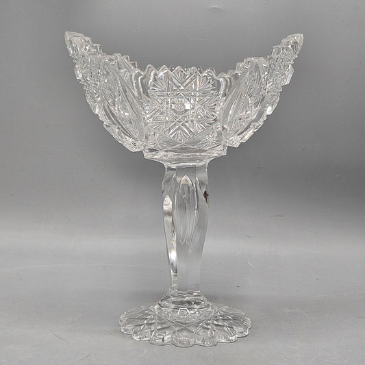 American Brilliant Period Cut Crystal Compote