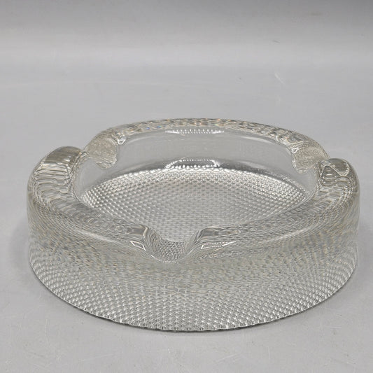 Pressed Crystal Modern Ashtray