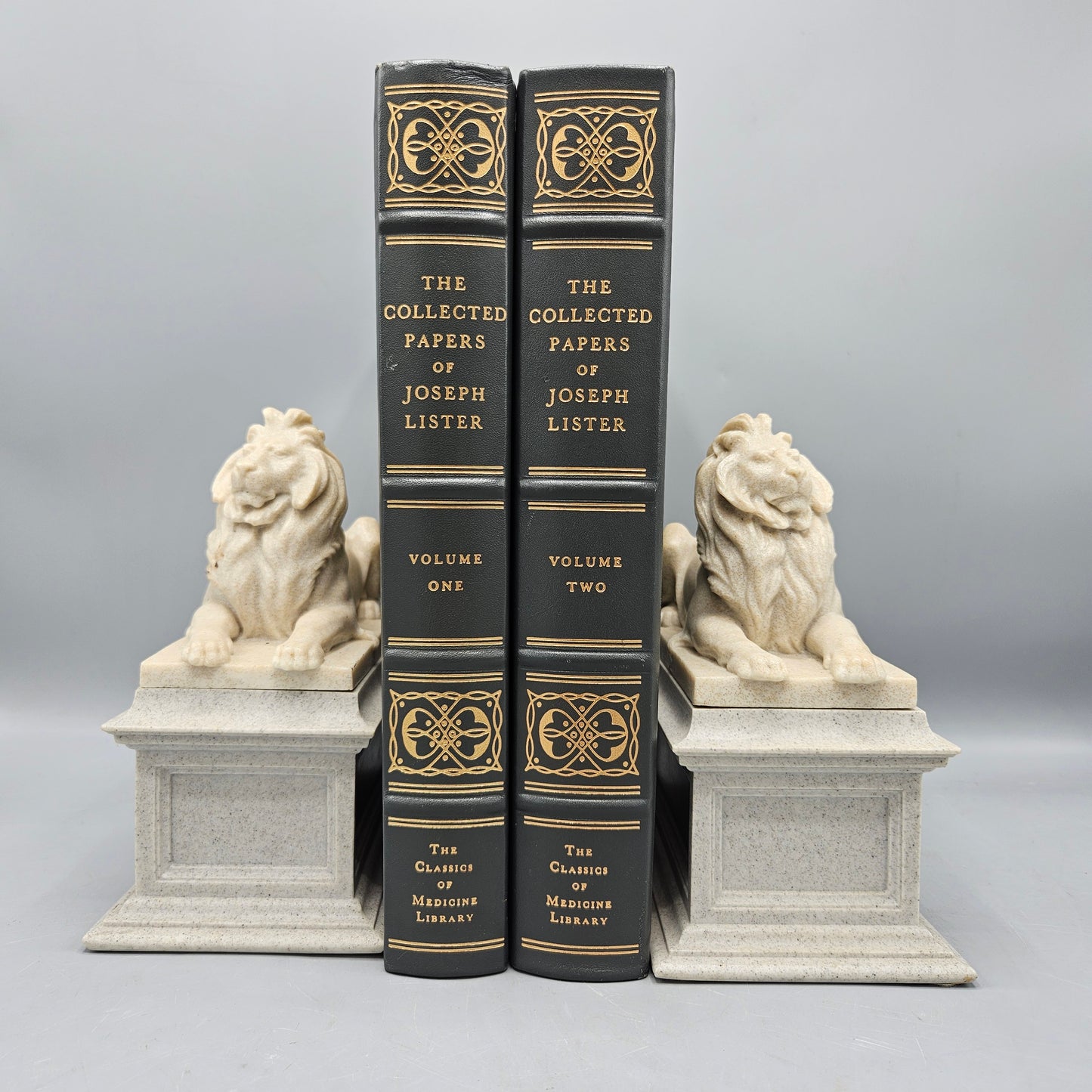 Pair Patience & Fortitude New York Public Library Lions Bookends